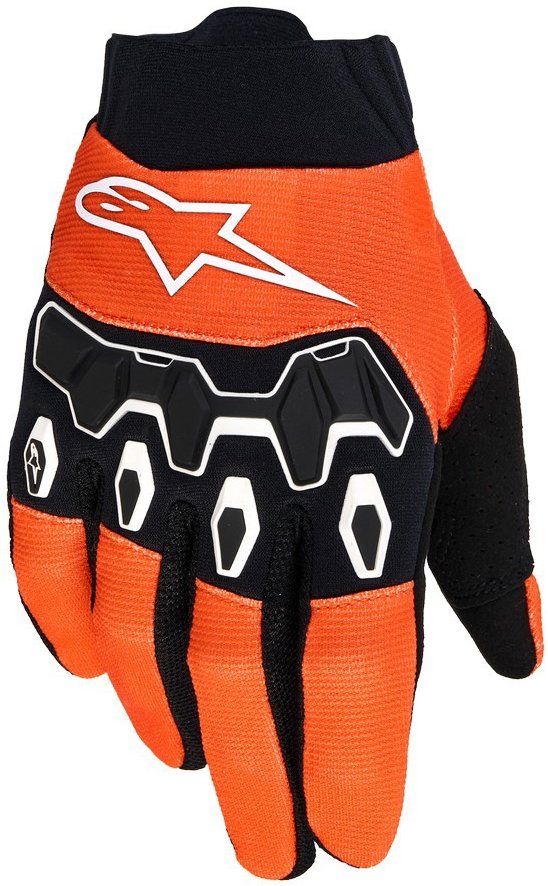 ALPINESTARS rukavice FULL BORE V2 YOUTH/KIDS 2026, detské, oranžová/biela/čierna/modrá, veľ. XS