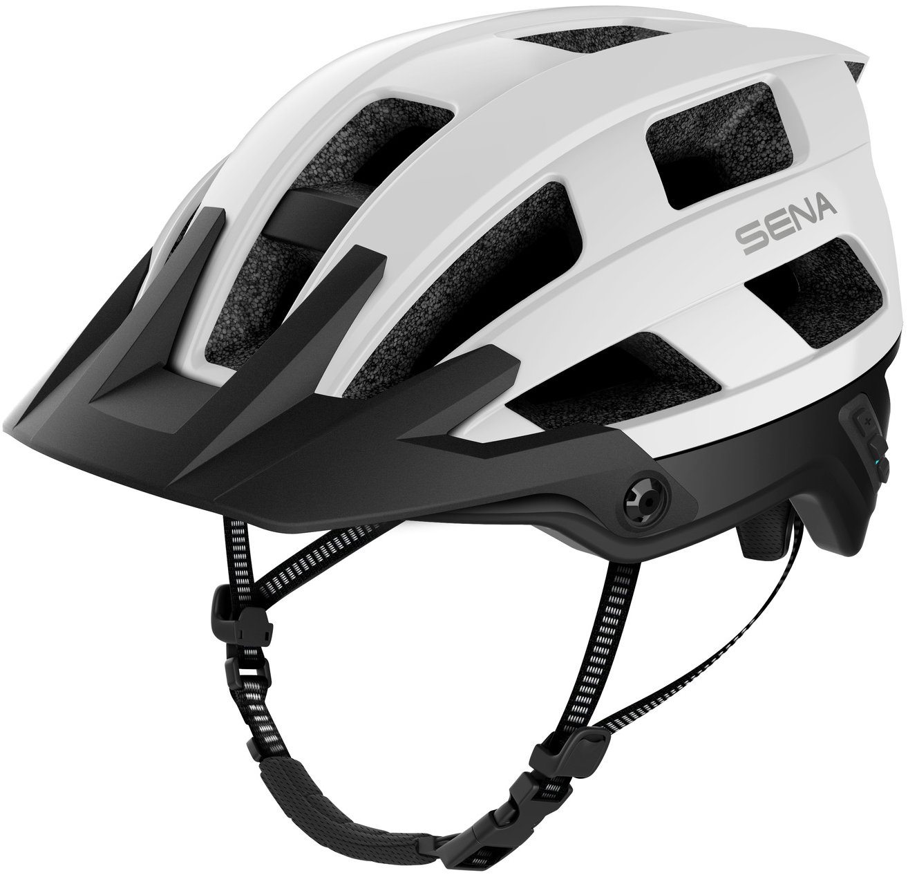 SENA cyklo prilba s headsetom M1 EVO, matná biela, veľ. M