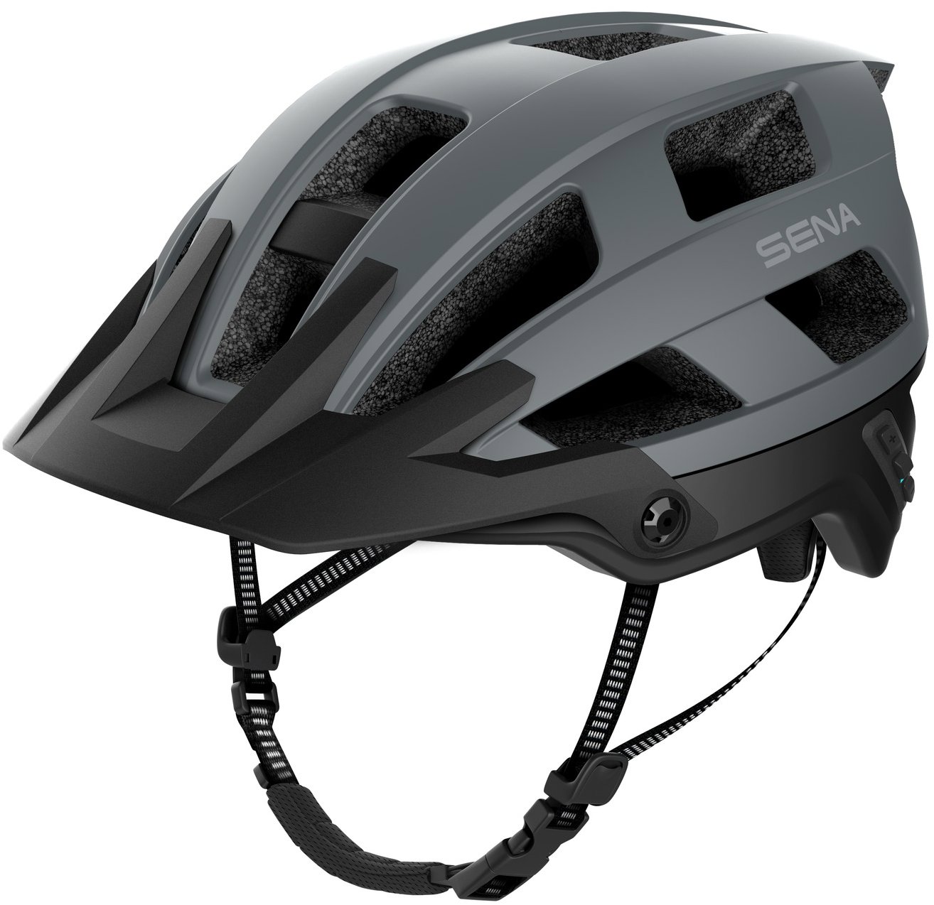 SENA cyklo prilba s headsetom M1 EVO, matná sivá, veľ. M