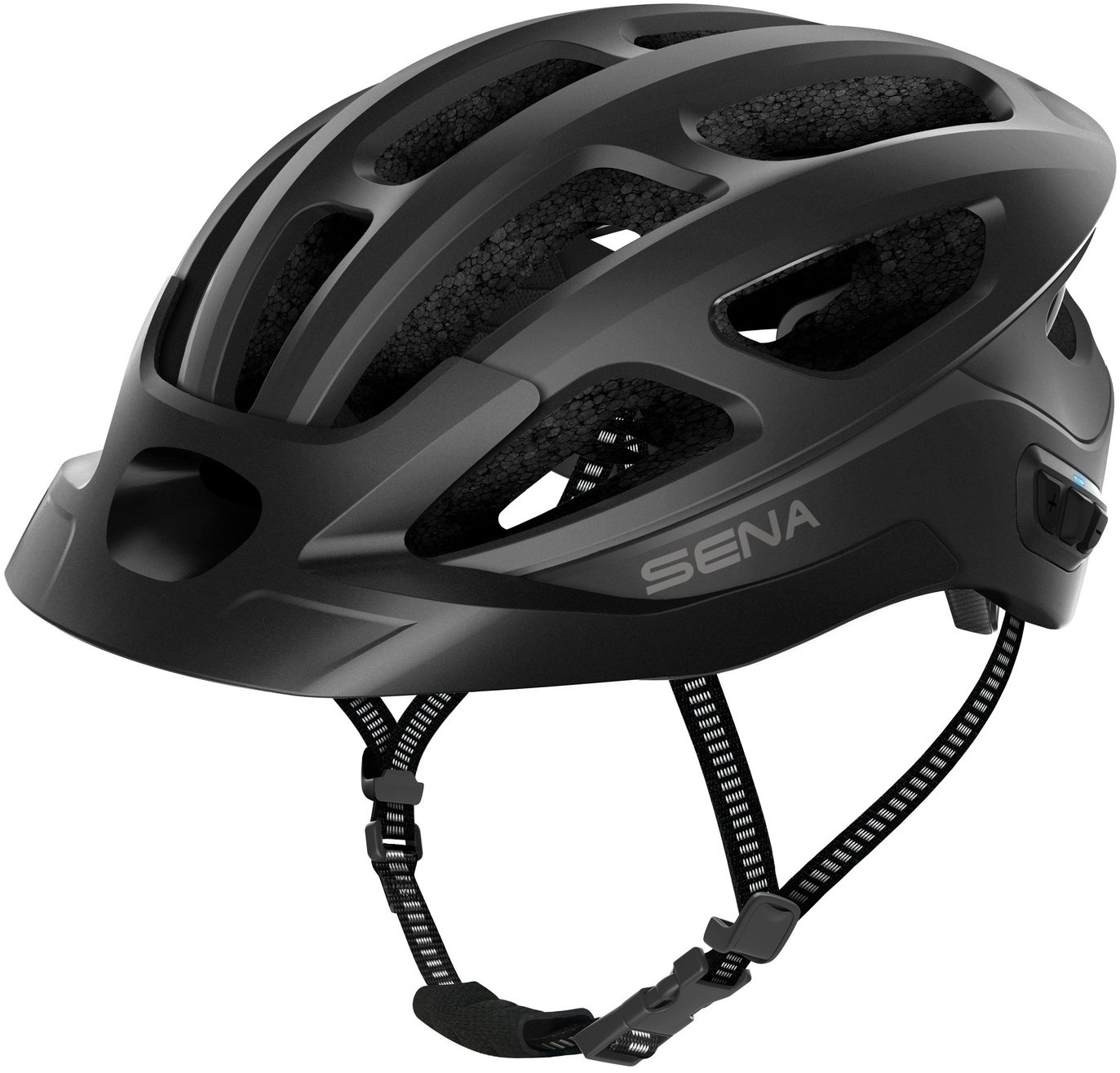 SENA cyklo prilba s headsetom R1 EVO, matná čierna, veľ. L