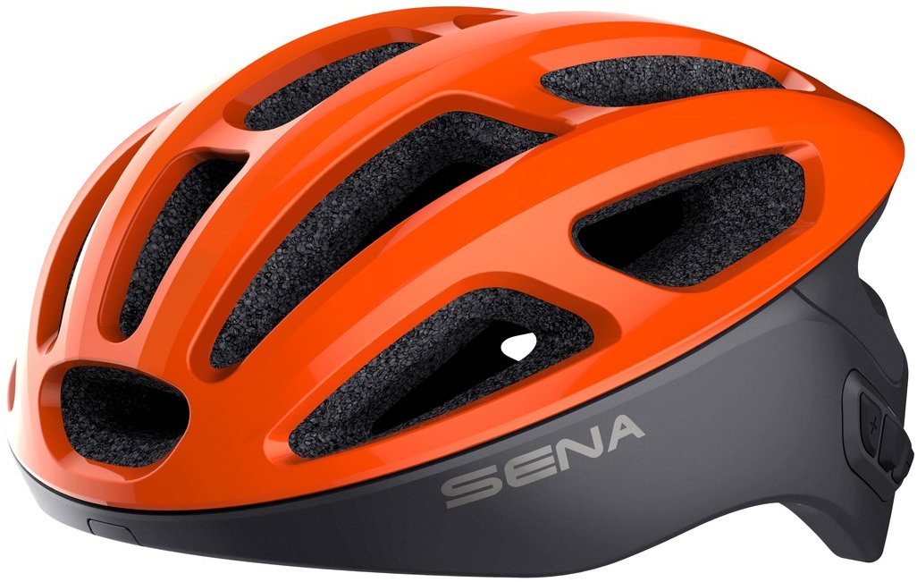 SENA cyklo prilba s headsetom R1, oranžová, veľ. S