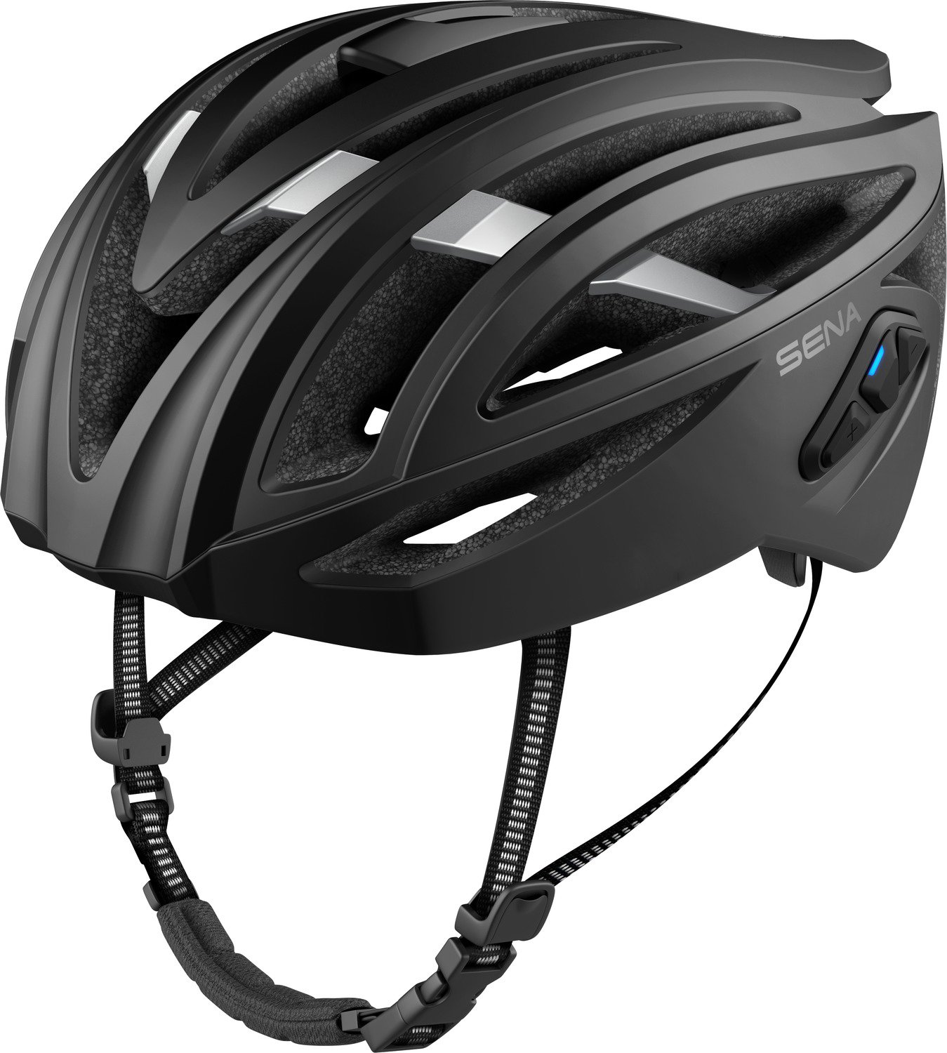 SENA cyklo prilba s headsetom R2 EVO, matná čierna, veľ. M