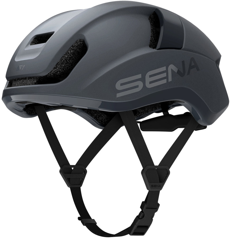 SENA cyklo prilba s headsetom S1, matná sivá, veľ. S