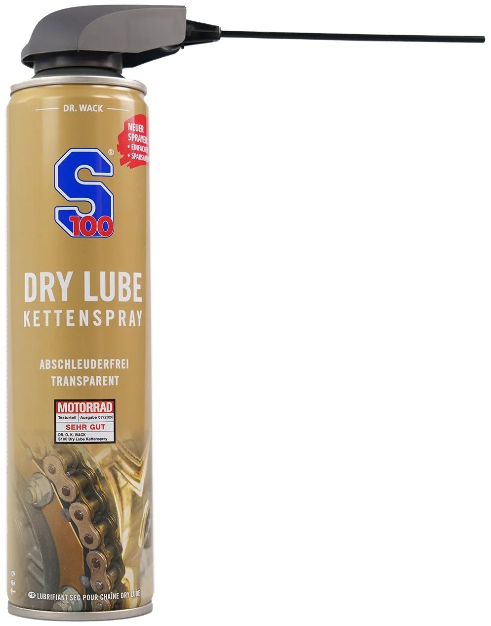 S100 mazivo na řetězy - Dry Lube Chain Spray 400 ml