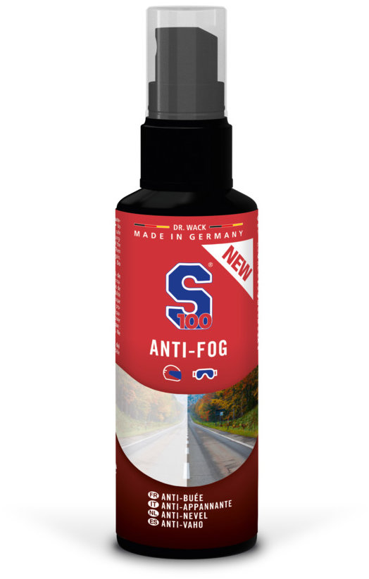 S100 Anti-Fog včetně utěrky z mikrovlákna 100 ml