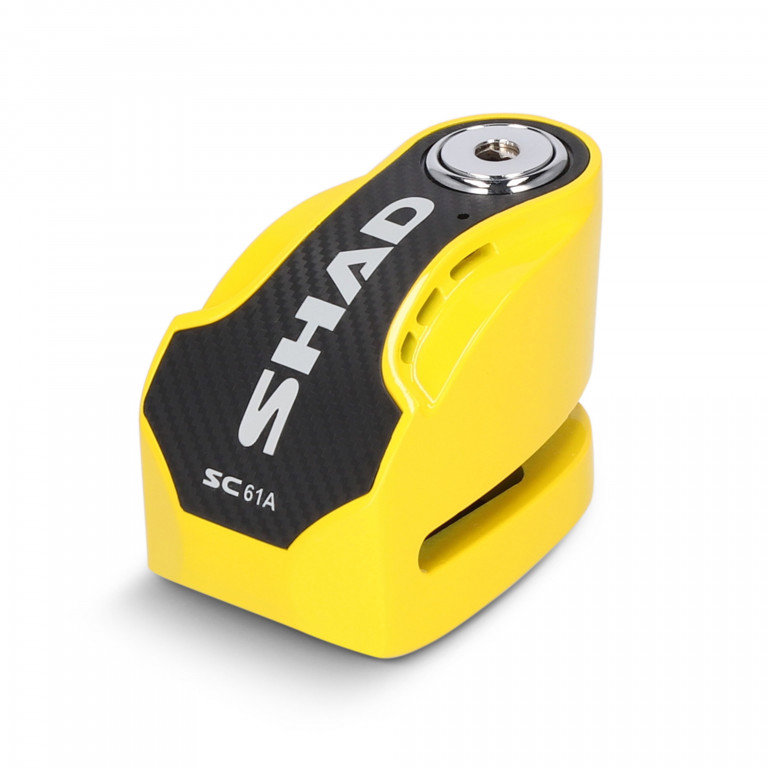 SHAD Zámek na kotouč s alarmem SC61A průměr čepu 6 mm, žlutý