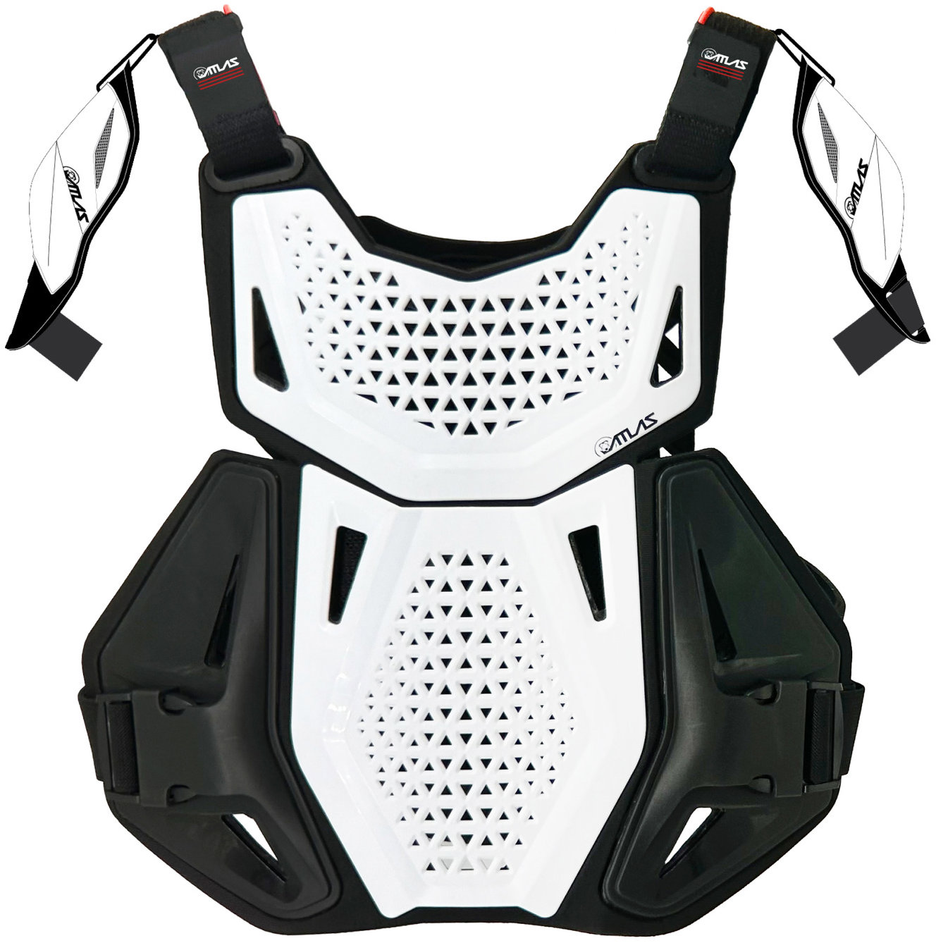 ATLAS chránič hrudníka + ramená CHARGER CE L1, biely, detský