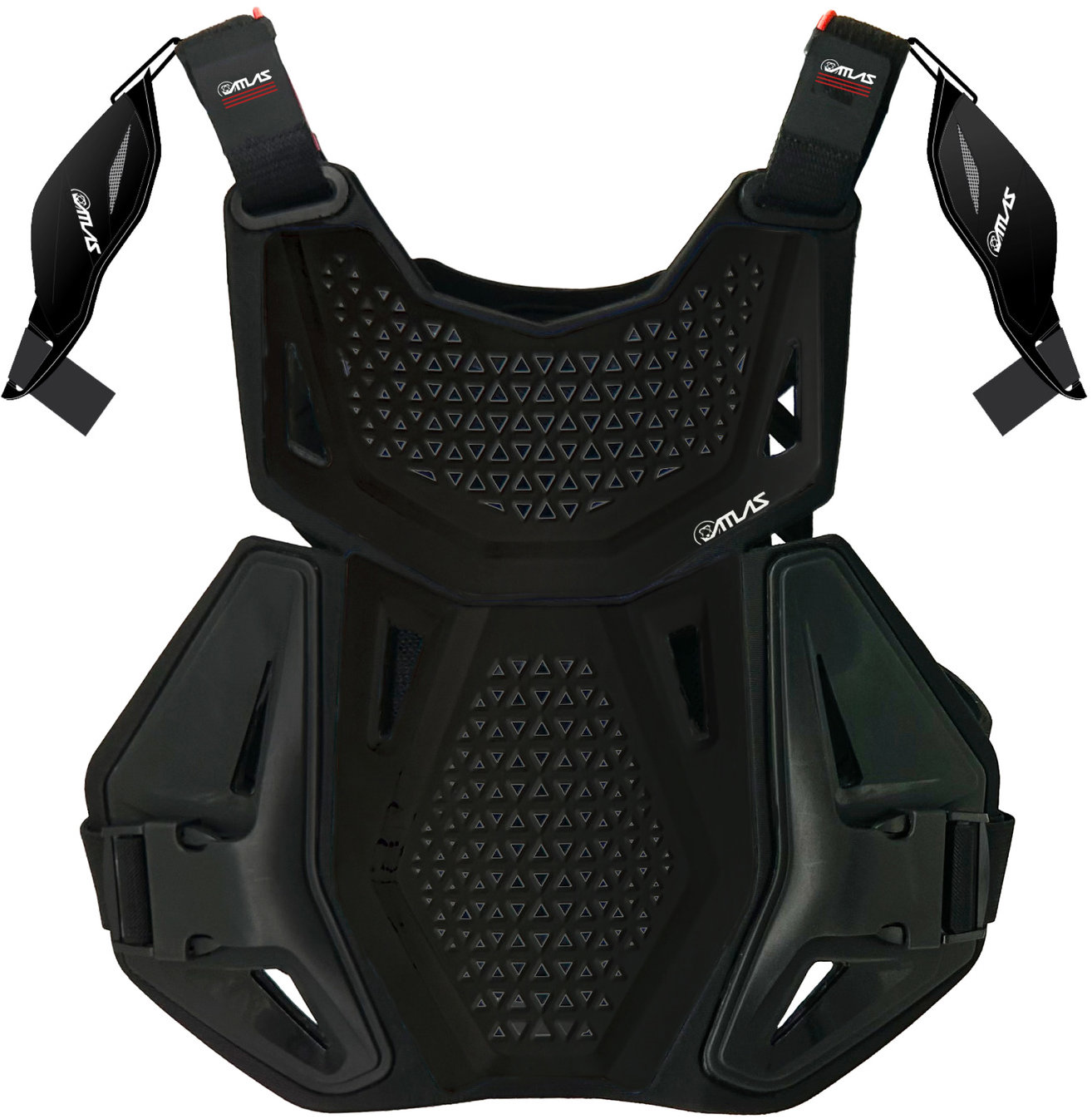 ATLAS chránič hrudníka + ramená CHARGER CE L1, čierny, detský