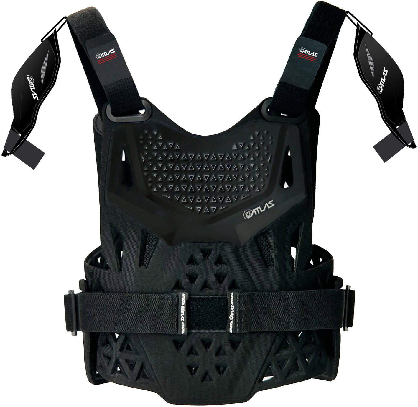 ATLAS chránič hrudníka + ramena CHARGER PeeWee CE L1, čierny, predškolák