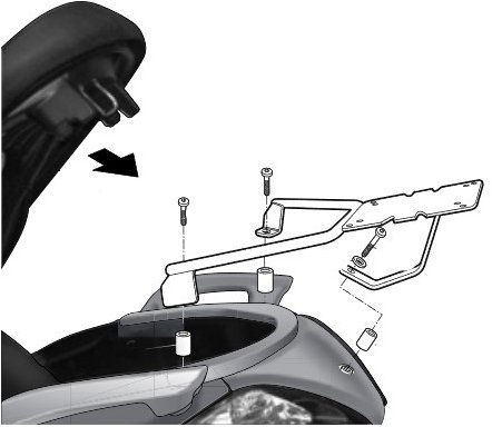 SHAD Top Master pre YAMAHA VP 250 X-City (09 – 14), YAMAHA VP 125 X-City (09 – 14)