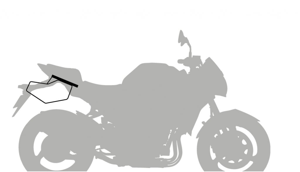 SHAD Podpery bočných tašiek pre KTM Duke 390 (24 – 26), KTM Duke 125 (24 – 26)