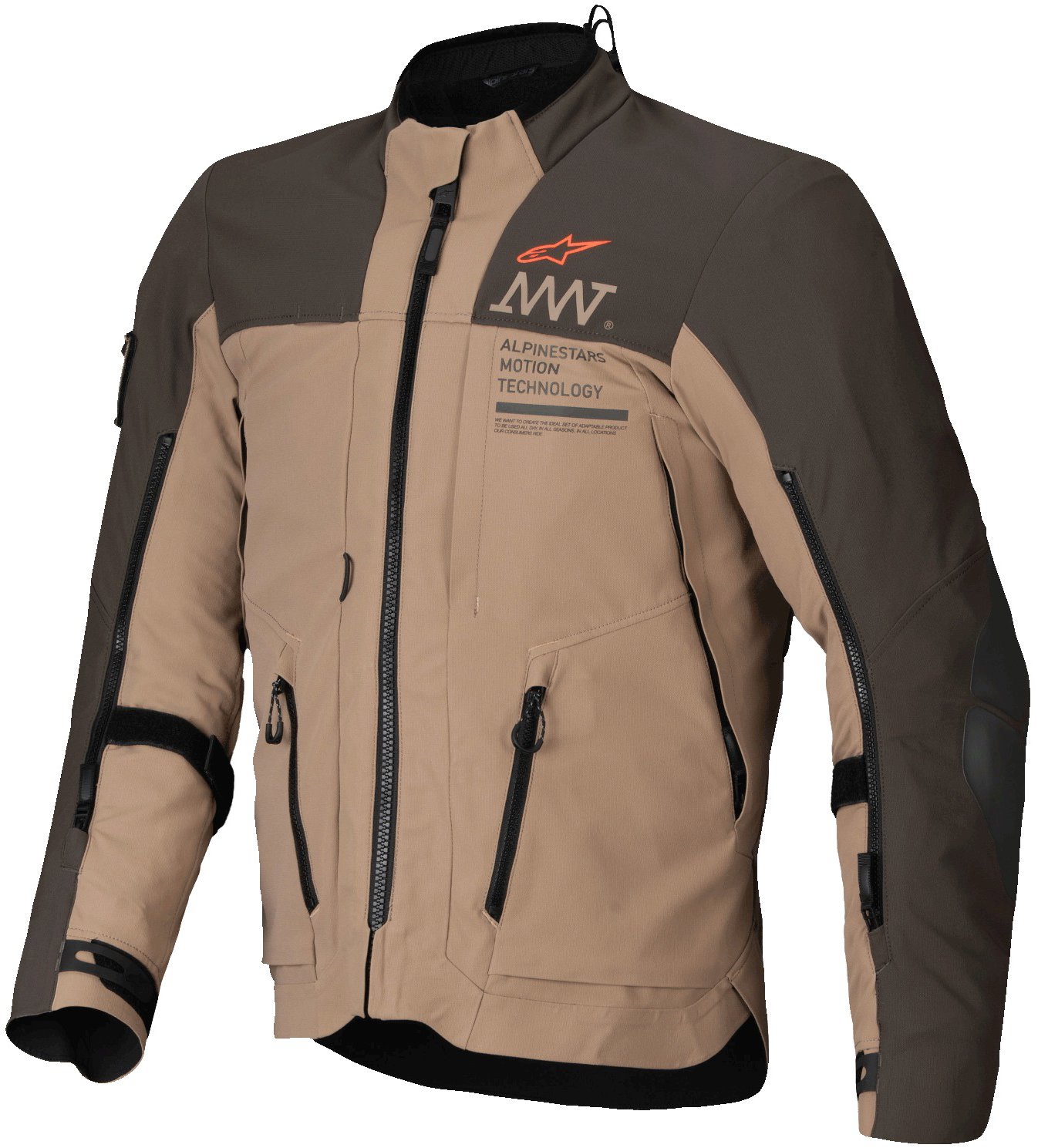 ALPINESTARS AMT-8 STRETCH DRYSTAR XF, tmavohnedá/tmavá kaki, 2025, veľ. L