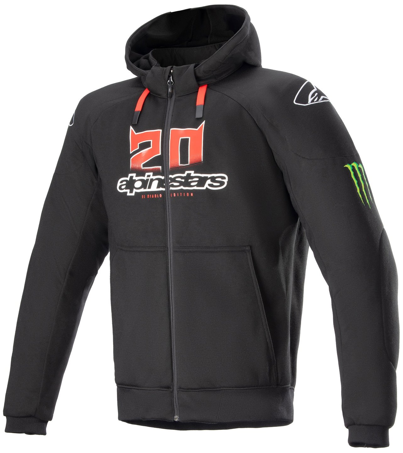 ALPINESTARS CHROME IGNITION MONSTER FQ20 kolekcia, čierna/červená/biela/zelená, 2025, veľ. M