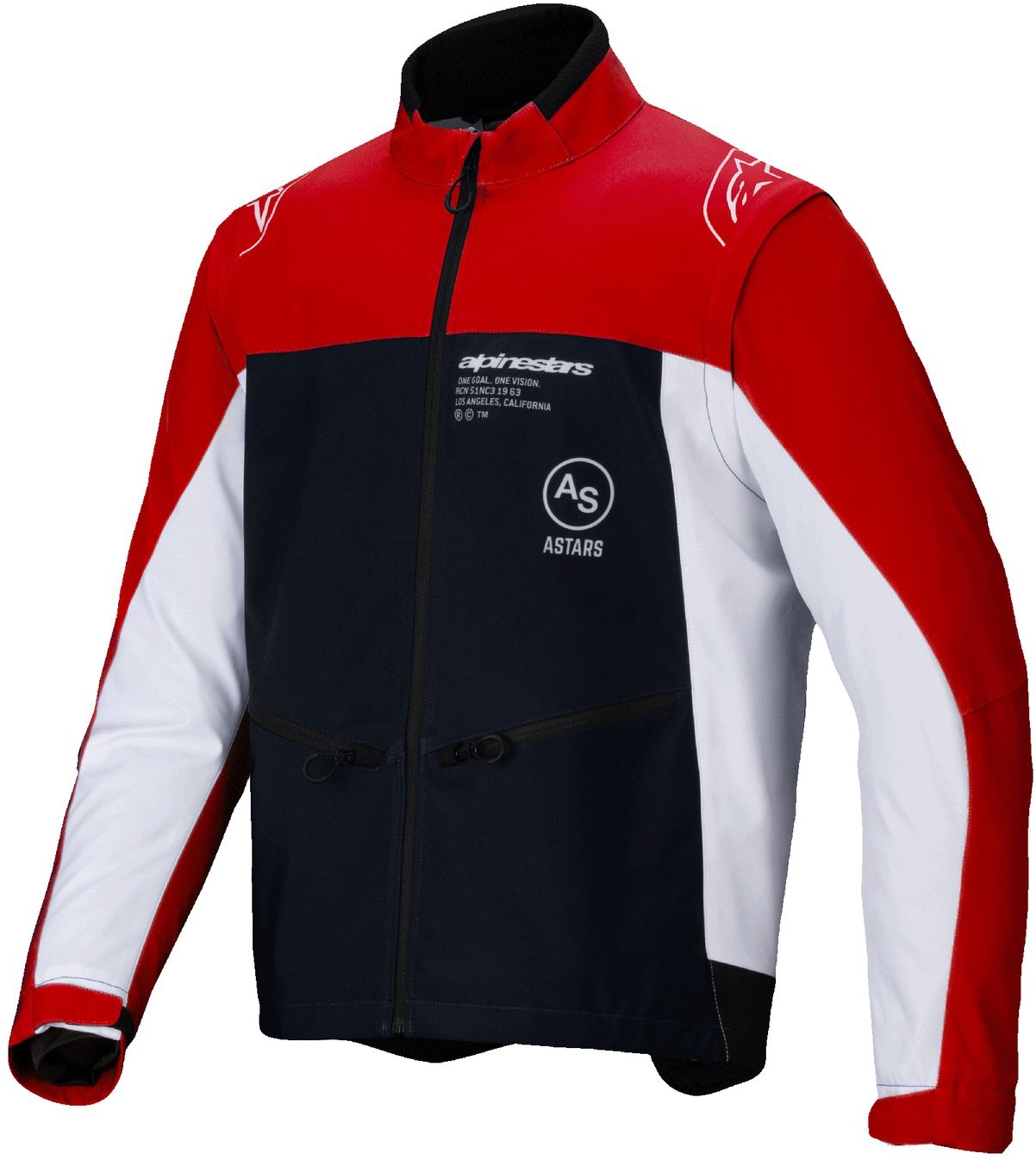ALPINESTARS LITE-DURA SOFTSHELL, čierna/červená/biela, 2025, veľ. M