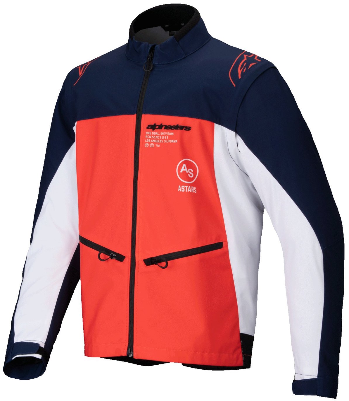 ALPINESTARS LITE-DURA SOFTSHELL, modrá/oranžová/biela, 2025, veľ. XL