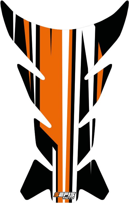 SEFIS PREMIUM ST 2 tankpad na nádrž – oranžový