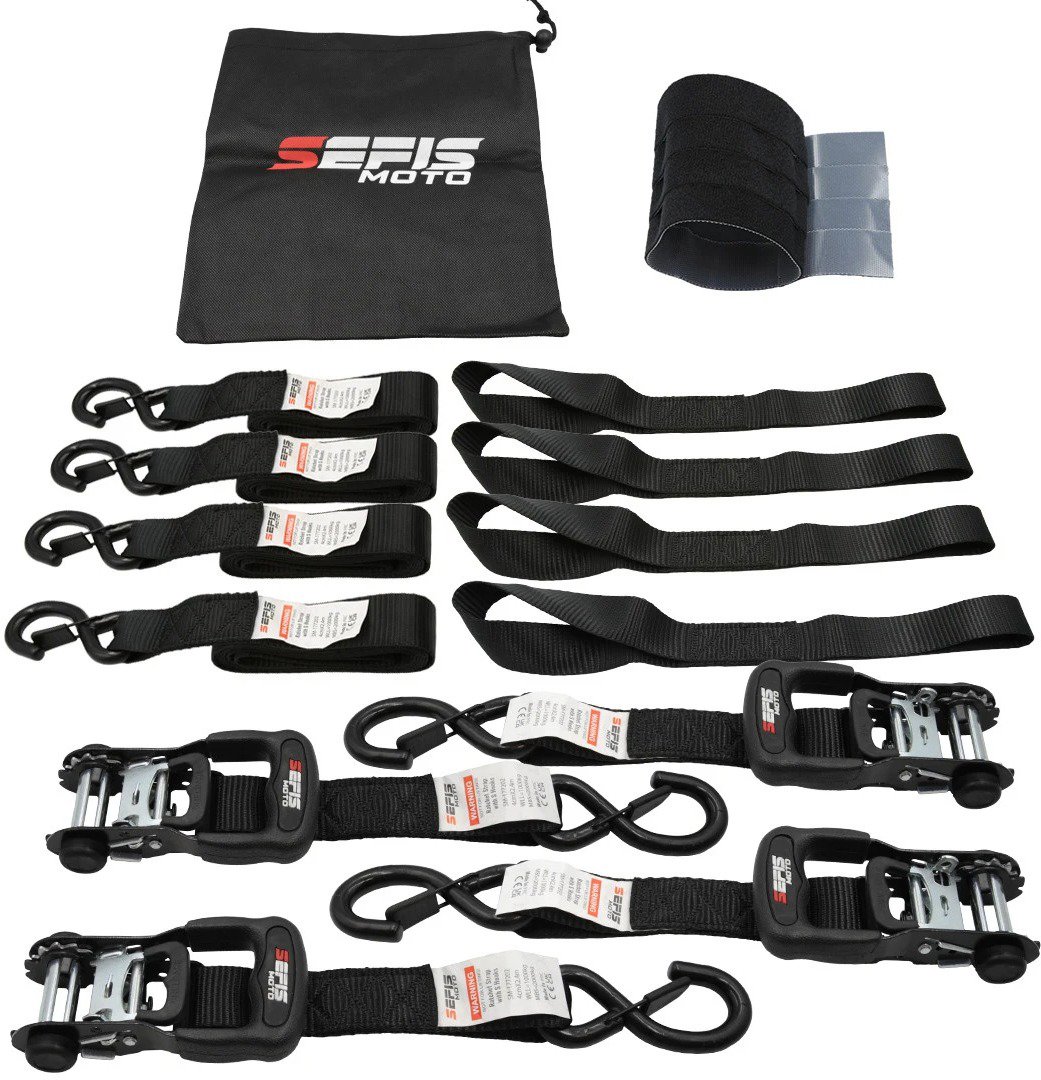 SEFIS SET 40 upínacie popruhy 4× kurtňa 40mm x 240 cm 4× popruh