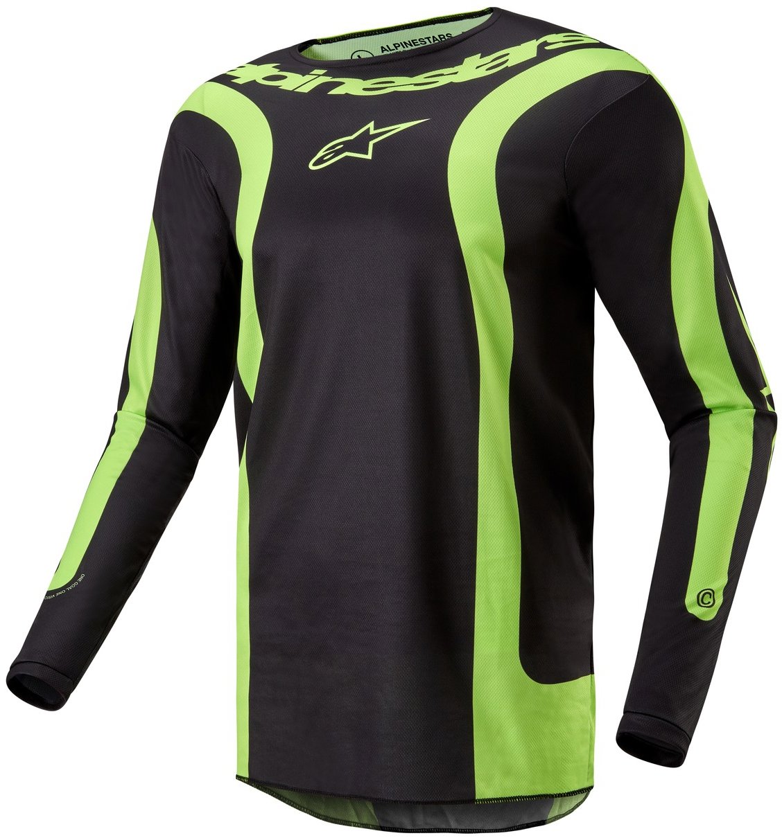 ALPINESTARS FLUID LURV, čierny/žltý fluo, 2024, veľ. XL