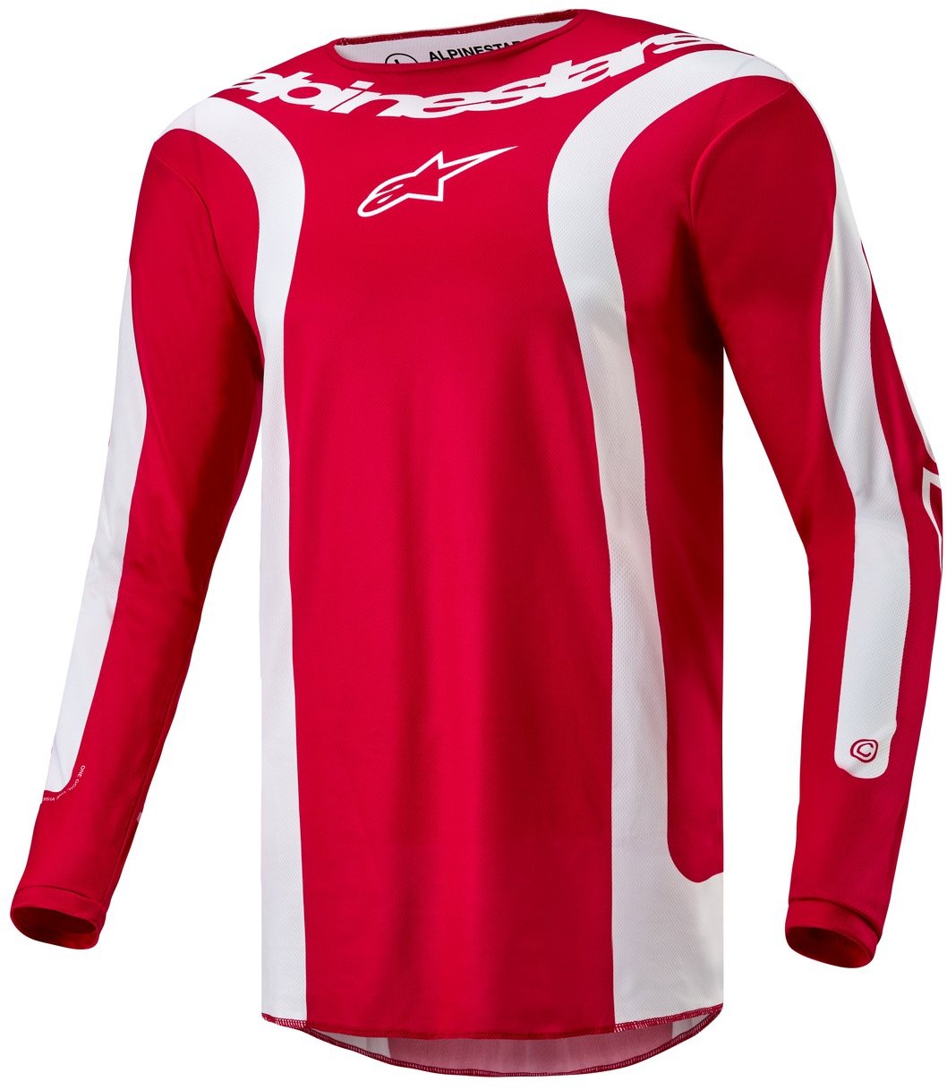 ALPINESTARS FLUID LURV, červený/biely, 2024, veľ. XL