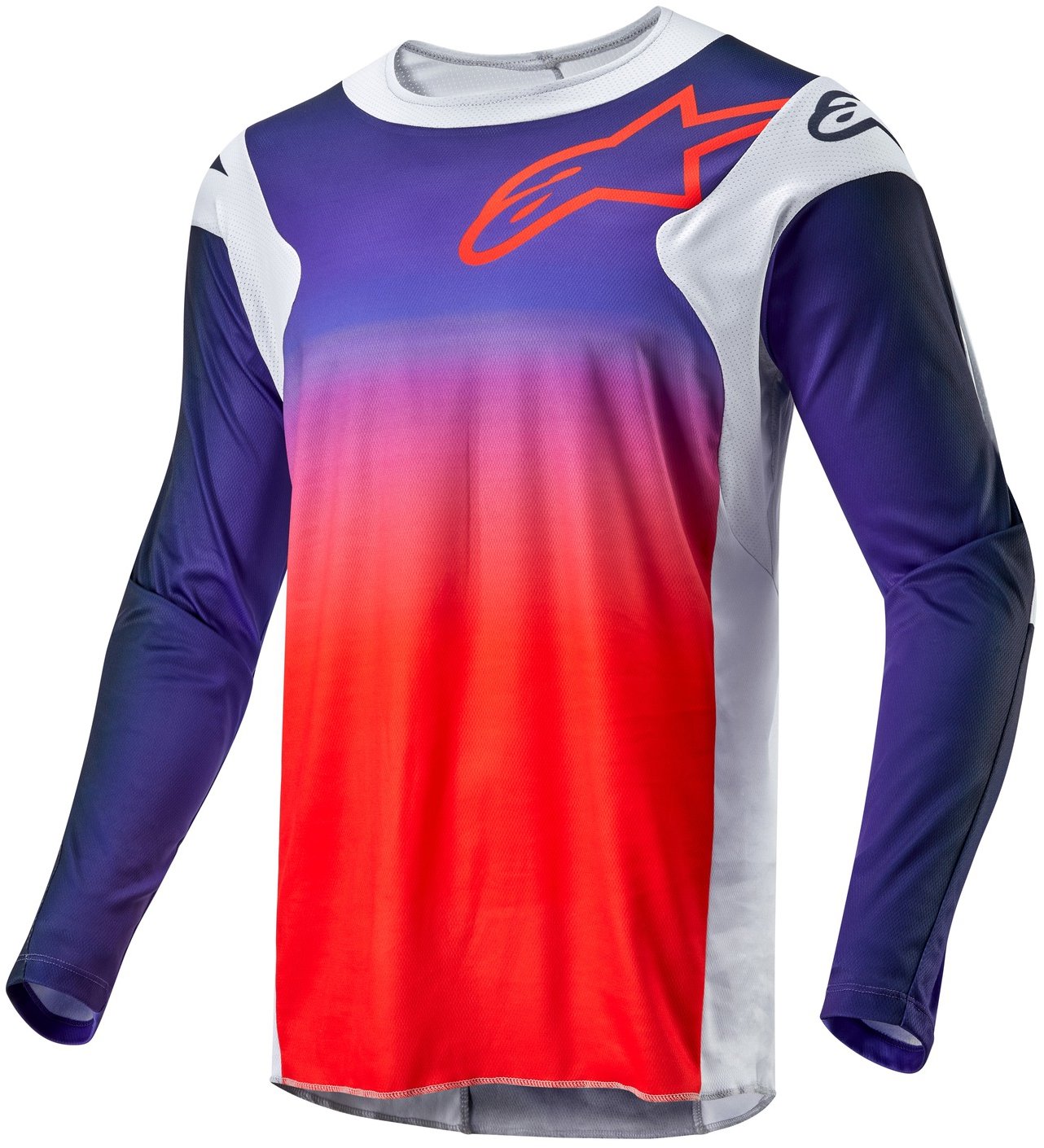 ALPINESTARS RACER HOEN, sivý/modrý/oranžový, 2024, veľ. 2XL