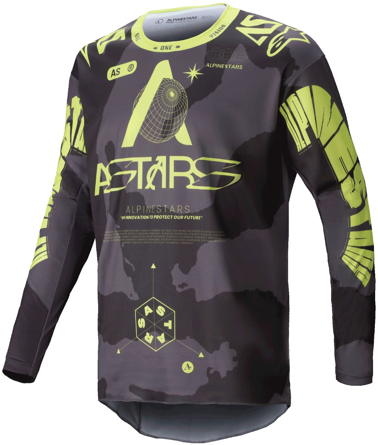 ALPINESTARS RACER HOLLOW, tmavá camo/žltý fluo, 2025, veľ. M