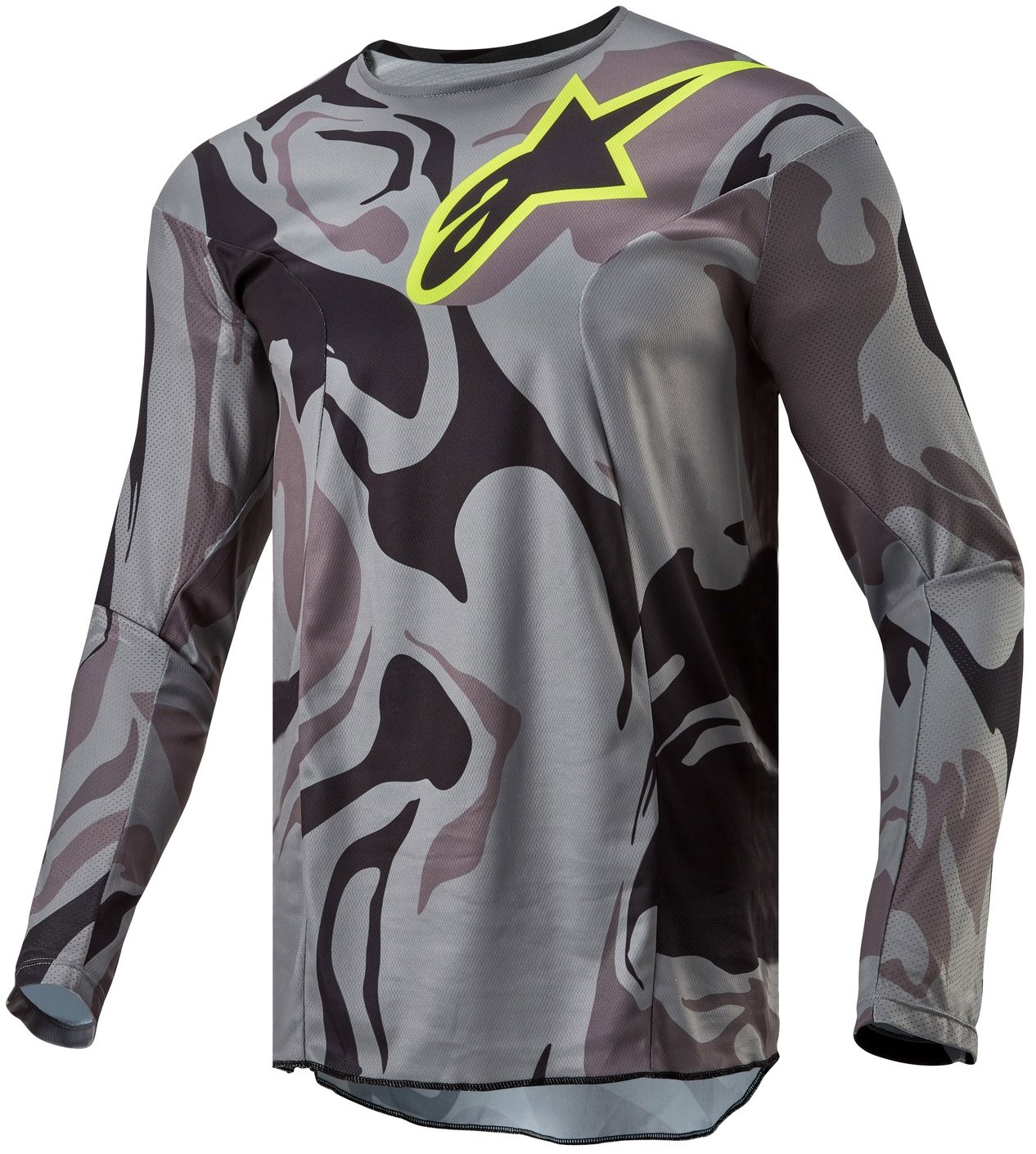 ALPINESTARS RACER TACTICAL, sivý camo/žltý fluo/čierny, 2024, veľ. M