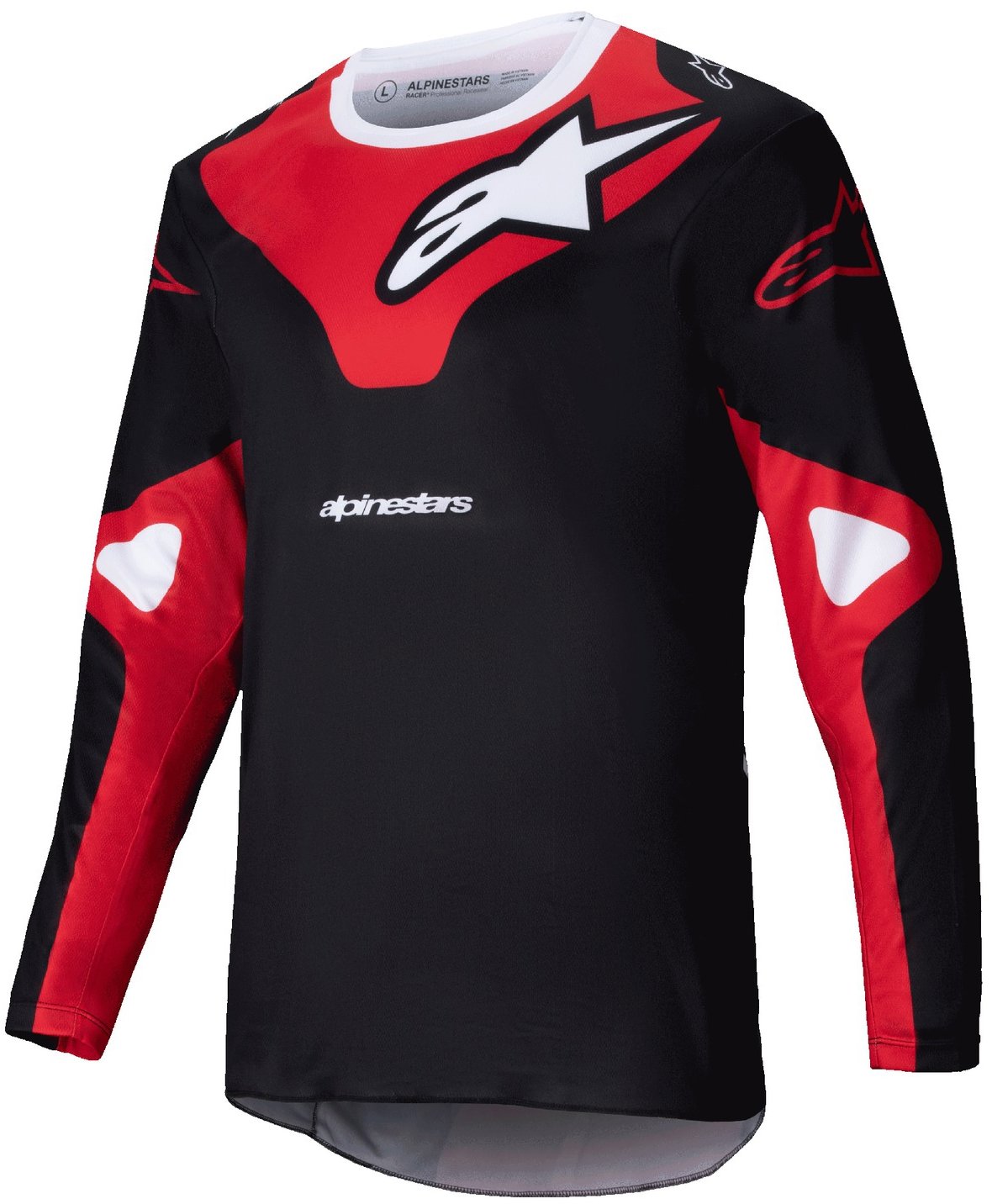 ALPINESTARS RACER VEIL, čierny/červený, 2025, veľ. S