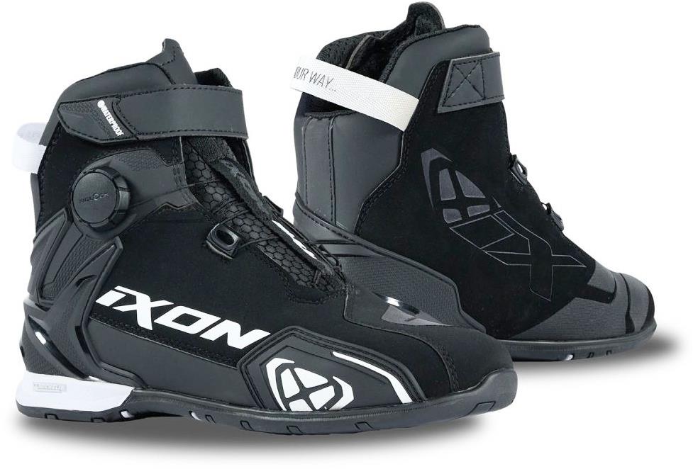 IXON BULL 2 WP LADY 1015 – dámske čiernobiele motocyklové topánky – 40