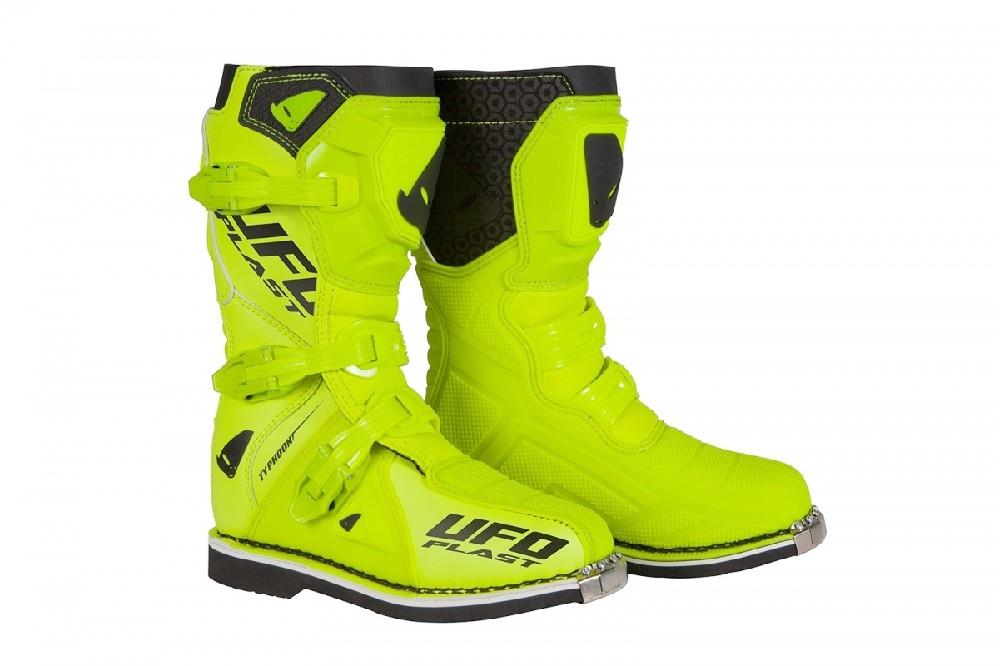 UFO BO011-DFLU – TYPHOON žlté detské off-road topánky 37