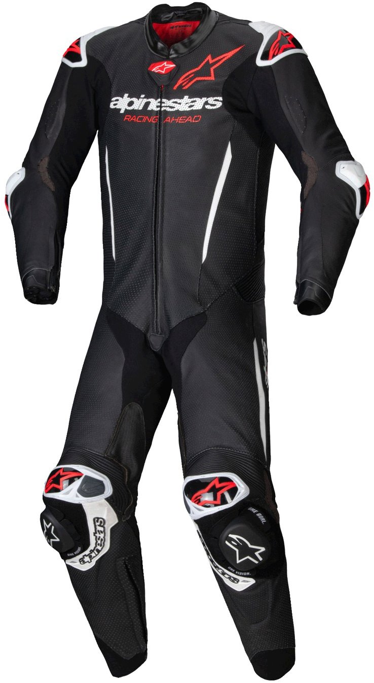 ALPINESTARS jednodielna GP-R7, TECH-AIR ready/kompatibilná, čierna/biela, 2025, veľ. 54