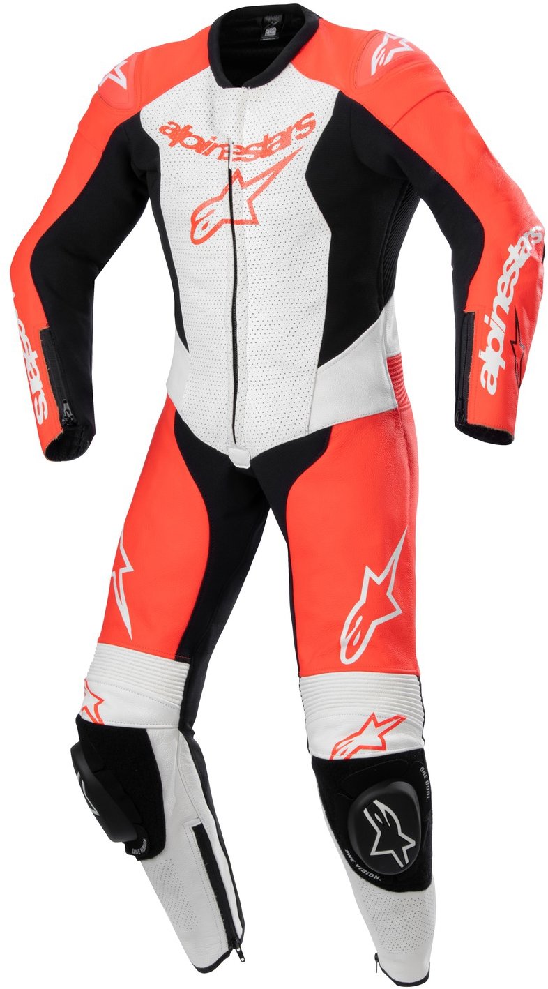 ALPINESTARS jednodielna GP PLUS 2, detská, červená fluo/biela/čierna, 2025, veľ. 120