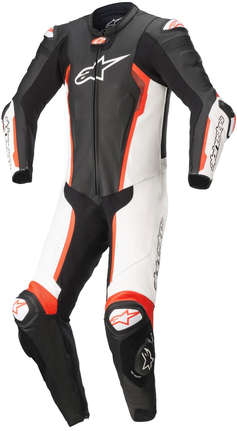 ALPINESTARS jednodielna MISSILE 2, TECH-AIR kompatibilná, čierna/biela/červená, 2025, veľ. 56