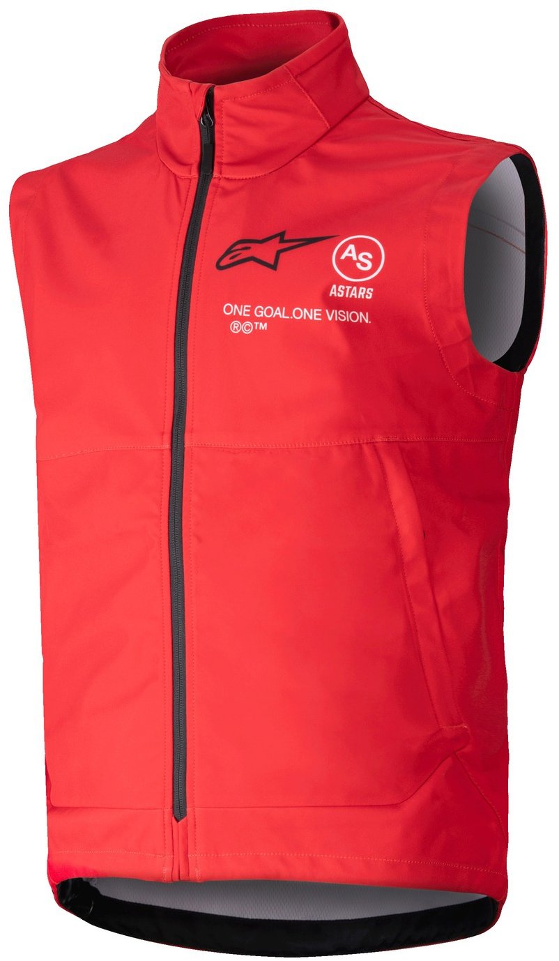 ALPINESTARS vesta TECHSTAR SOFTSHELL, detská, červená, 2025, veľ. S