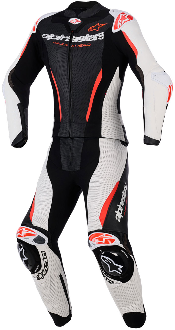 ALPINESTARS dvojdielna STELLA GP-R7, dámska, čierna/biela/červená fluo, 2026, veľ. 40