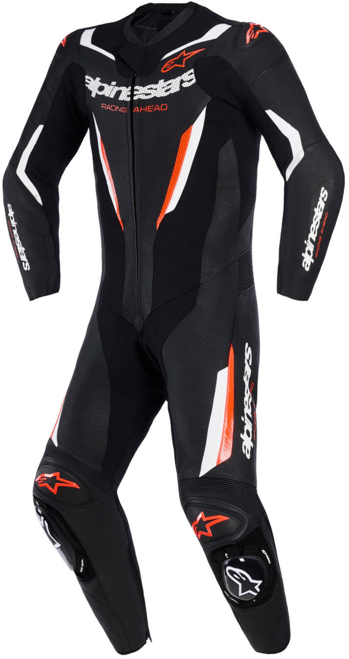 ALPINESTARS jednodielna GP FORCE V2, čierna/biela/červená fluo, 2026, veľ. 56