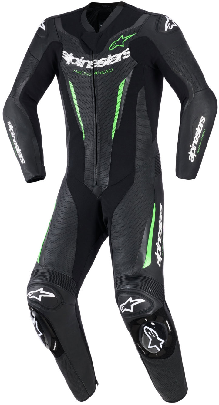 ALPINESTARS jednodielna GP FORCE V2, čierna/zelená, 2026, veľ. 50