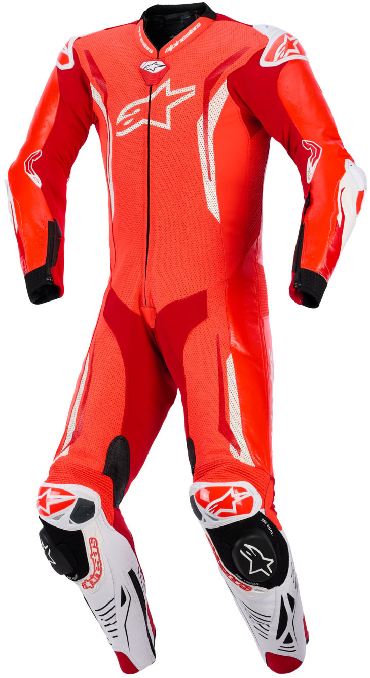 ALPINESTARS jednodielna GP TECH V5, červená fluo/červená/biela, 2026, veľ. 52