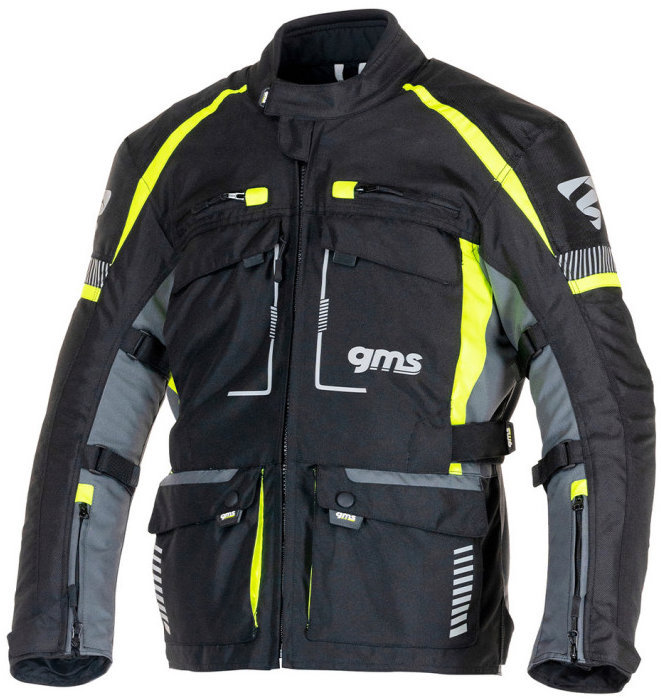GMS 3v1 Cestovní bunda EVEREST ZG55010 černo-antracitově-žlutá 2XL