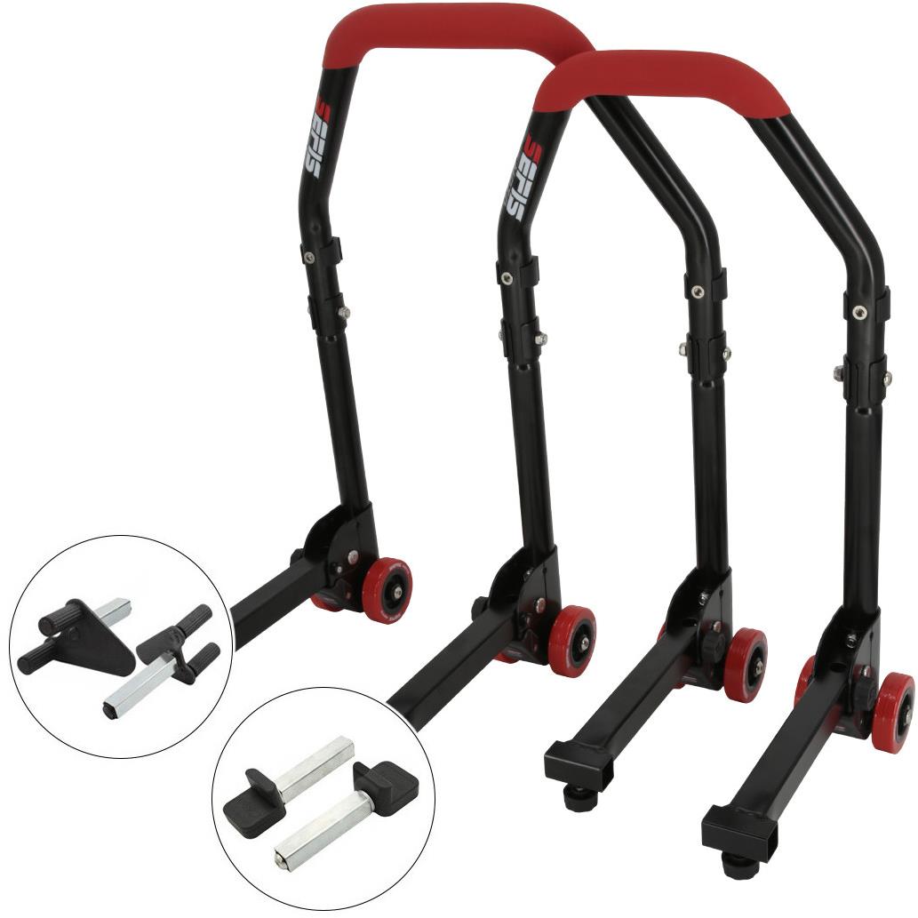 SEFIS M20 sklopný univerzálny moto stojan predný a zadný set – vidly/packy