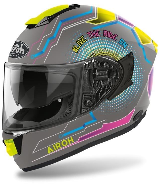 AIROH ST.501 POWER MATE ST5PO81 – sivá integrálna moto prilba, S