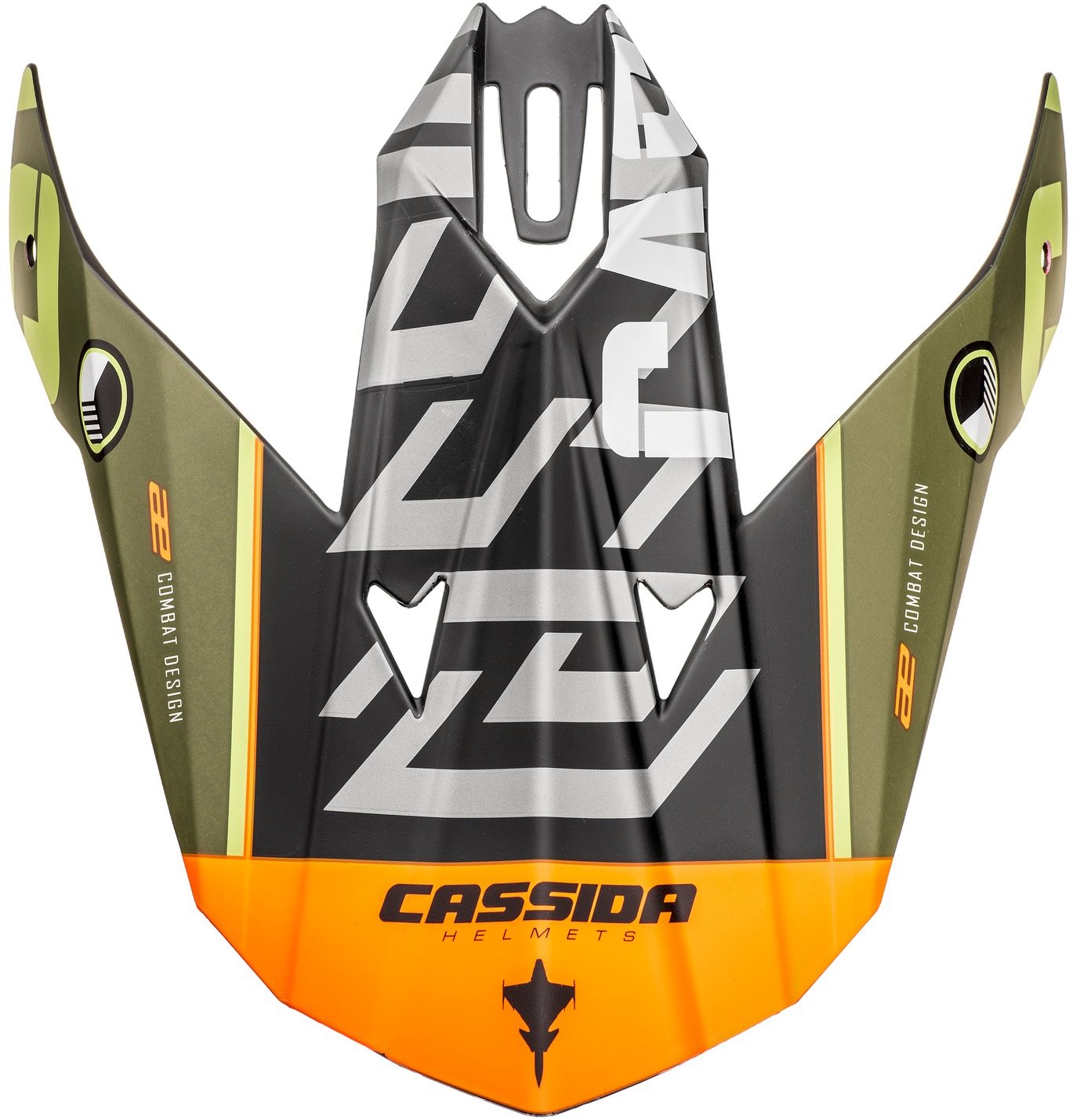 CASSIDA šilt na prilby Cross Cup Sonic Junior, detský (zelená matná/oranžová)