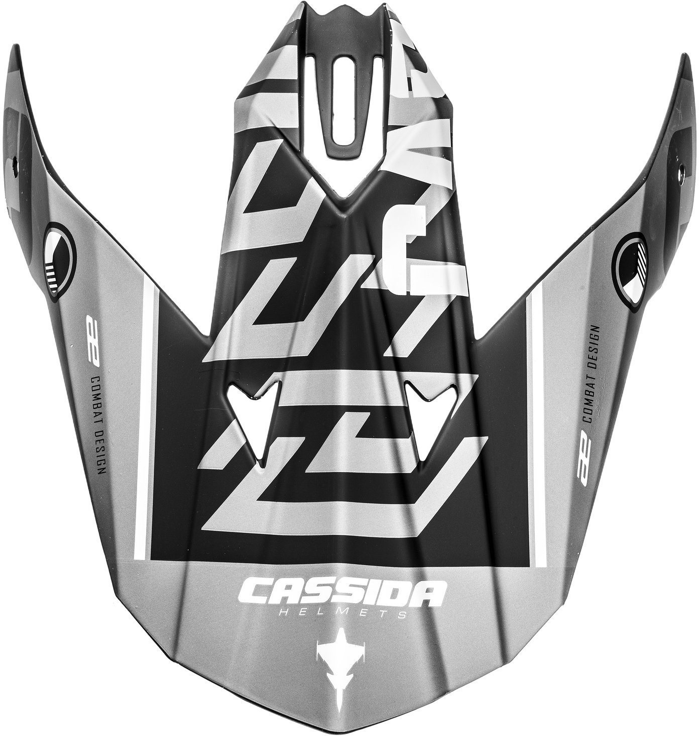 CASSIDA šilt na prilby Cross Cup Sonic (čierna matná/sivá)