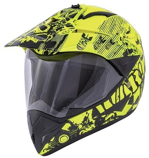 A-PRO SLINGSHOT Fluo – žltá enduro cestná prilba M