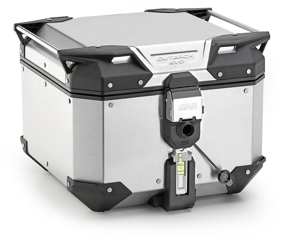 GIVI OBKEV42A Trekker Outback Evo Smart – čierny hliníkový moto kufor Monokey