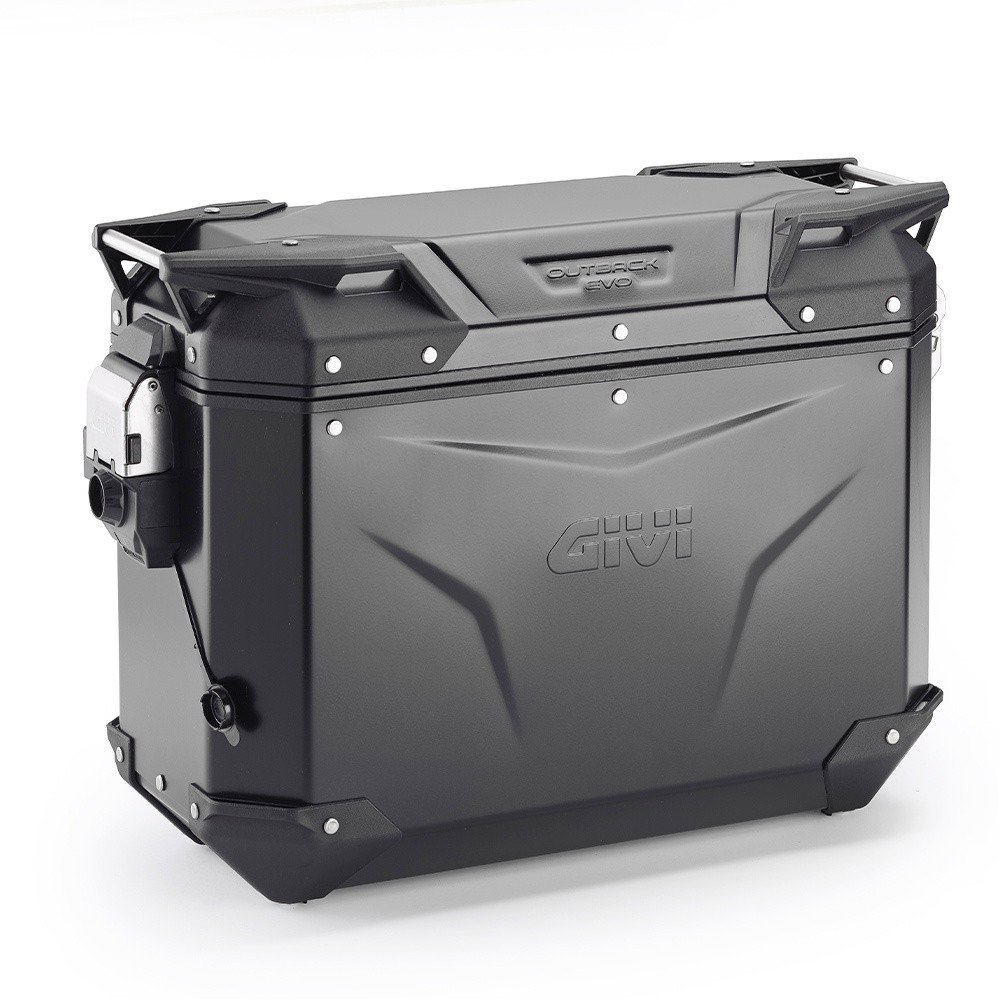 GIVI OBKEV37BL Trekker Outback Evo Smart – ľavý čierny hliníkový bočný moto kufor Monokey