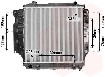 VAN WEZEL chladič, chladenie motora 21002023