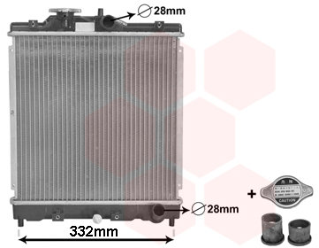 VAN WEZEL chladič, chladenie motora 25002031