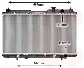 VAN WEZEL chladič, chladenie motora 25002104