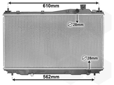 VAN WEZEL chladič, chladenie motora 25002113