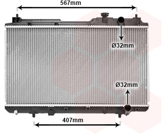 VAN WEZEL chladič, chladenie motora 25002175